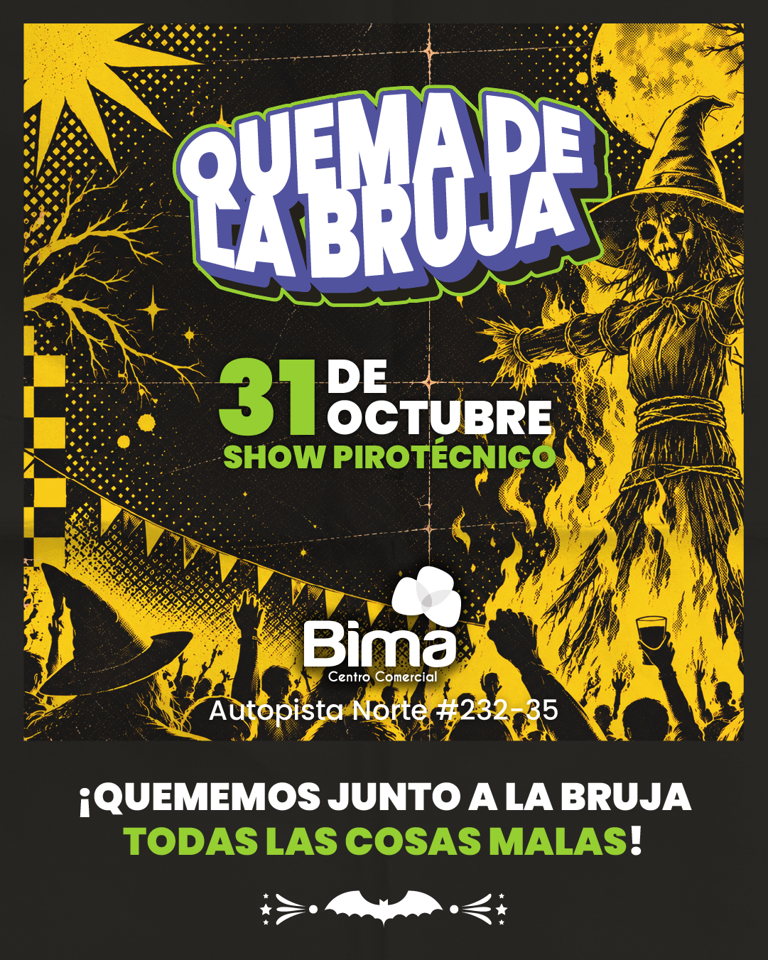 Quema de la Bruja - Actividades halloween - pirotécnicos