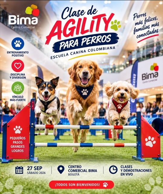 Imagen de Clase de agility para perros / Escuela Canina Colombiana