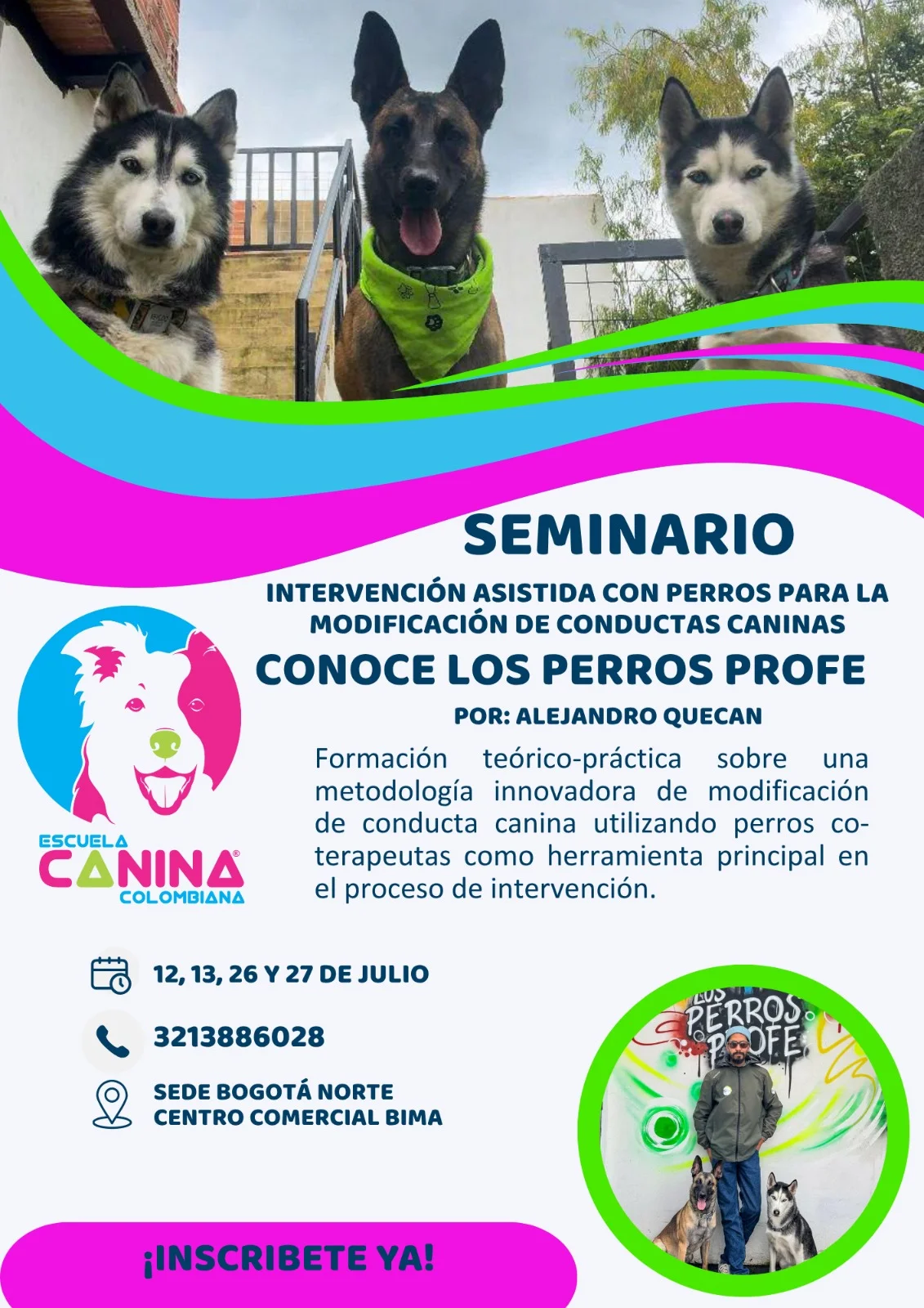 Escuela canina colombiana – Bimascotas
